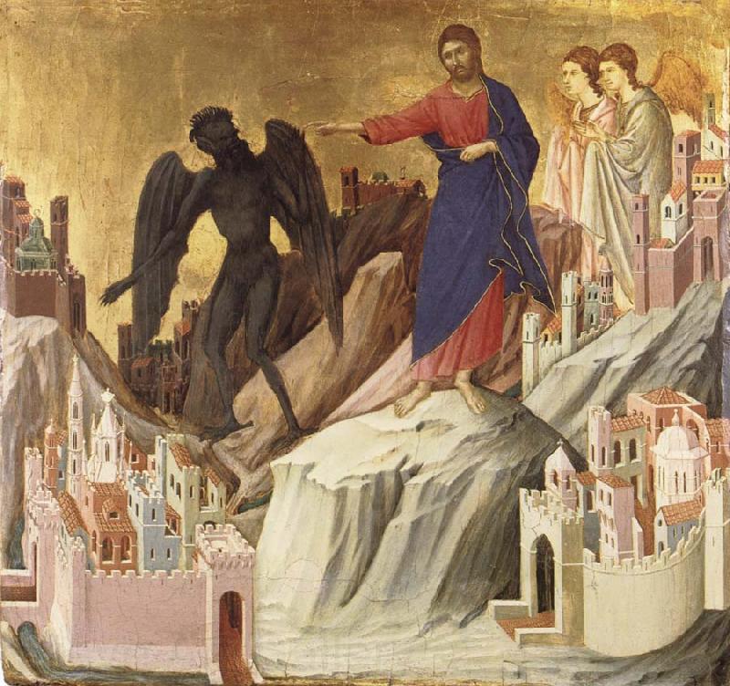 Duccio di Buoninsegna The Temptation of Christ on the Mountain